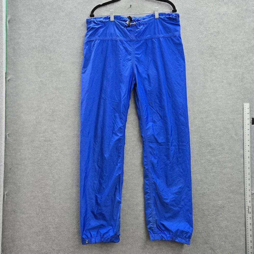 VINTAGE The North Face Men Pants W-M Blue Rain Goretex Outdoor 80s USA READ